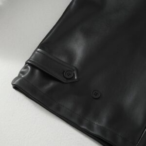 polo ralph lauren leather jacket black