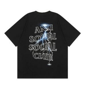 assc lightning print tee black