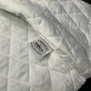 corteiz quilted vest black