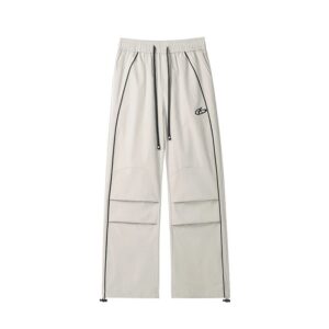 2025 relaxed straight leg sweatpants black/white​