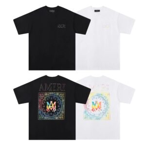 amiri cosmic letter t shirt multicolor