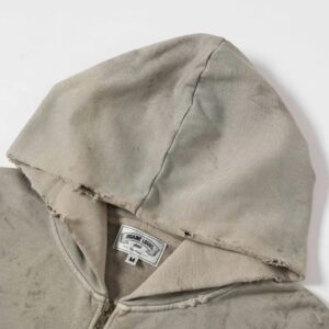 sssaintlouis graffiti hoodie grey