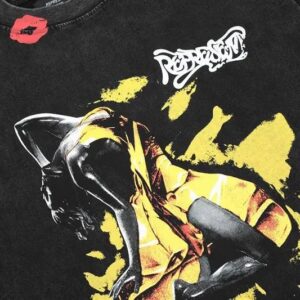 represent romantic lips graphic tee black