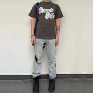 gallery dept black washed tee multicolor