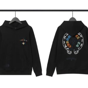 chrome hearts cross hoodie multicolor