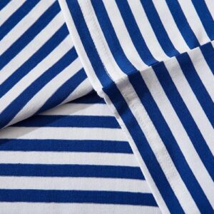 cdg play heart striped tee multicolor