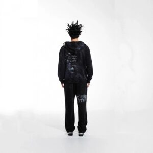 sssaintlouis graphic hoodie black