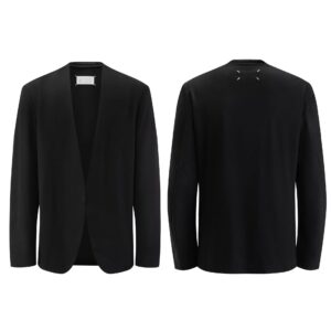 maison margiela wool blazer black