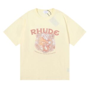rhude wheat print t shirt multi color