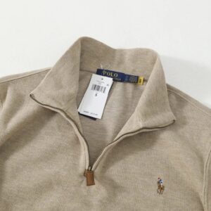 ralph lauren wool half zip sweater multicolor