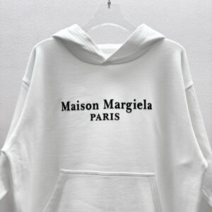 maison margiela hoodie white