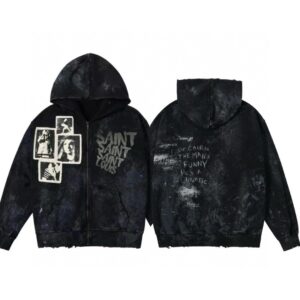 sssaintlouis graphic hoodie black