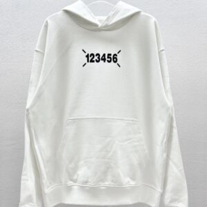 maison margiela hoodie white