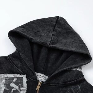 sssaintlouis graphic hoodie black