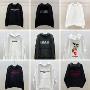 maison margiela hoodie white