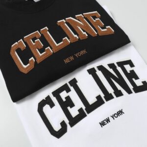 celine embroidered t shirt multicolor
