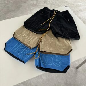 rhode embroidered drawstring shorts multicolor