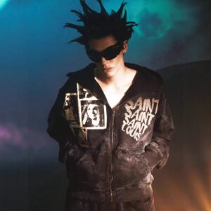 sssaintlouis graphic hoodie black