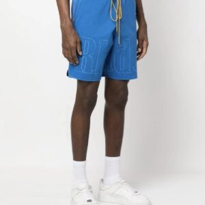 rhode embroidered drawstring shorts multicolor