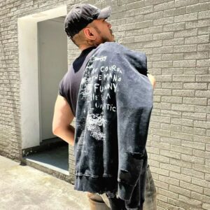 sssaintlouis graphic hoodie black