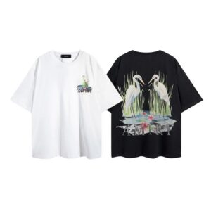 amiri crane printed t shirt multicolor