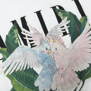 amiri crane printed t shirt multicolor