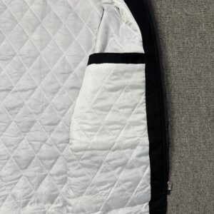 corteiz quilted vest black