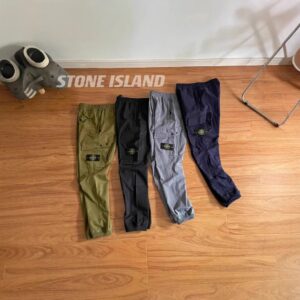 ​sto stone unisex cargo pants, outdoor tapered trousers with compass cross badge for casual wear