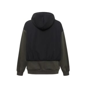 essentials patchwork letter hoodie black/grey