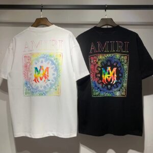 amiri cosmic letter t shirt multicolor