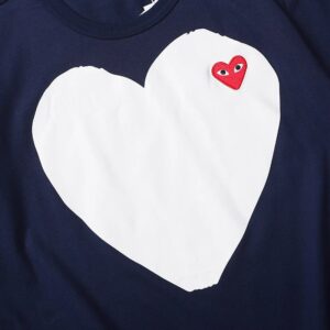 comme des garçons play t shirt navy
