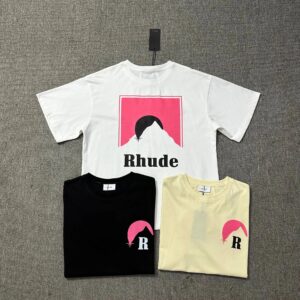 rhude t shirt artistic black