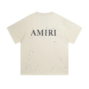 amiri distressed dye t shirt multi