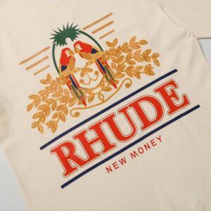 rhude parrot tee multicolor