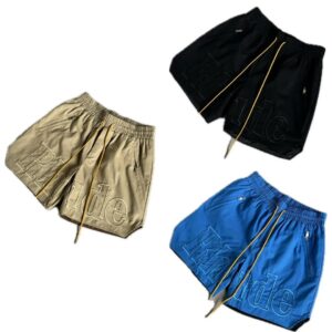 rhode embroidered drawstring shorts multicolor