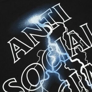 assc lightning print tee black