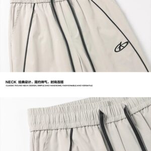 2025 relaxed straight leg sweatpants black/white​
