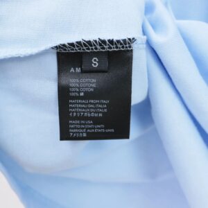 amiri flocked emblem t shirt blue
