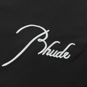 rhude embroidered elastic shorts multicolor