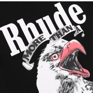 rhude eagle print t shirt multicolor