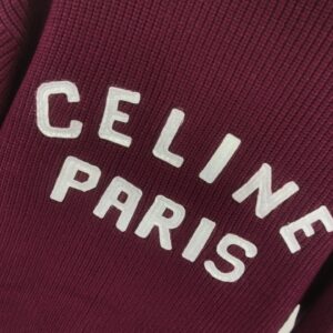 celine varsity cardigan multicolor