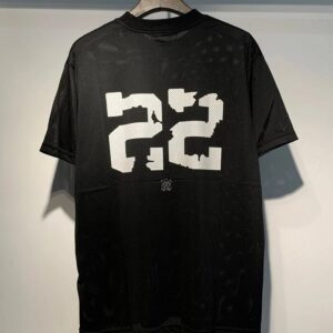 amiri breathable mesh set black white