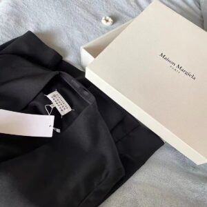 maison margiela wool blazer black