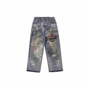 sssaint louis graffiti jeans unisex