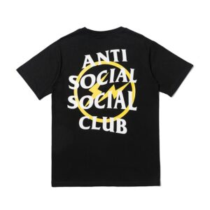 assc lightning print t shirt black