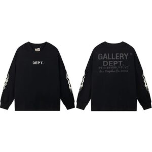 gallery dept flame sleeve tee black