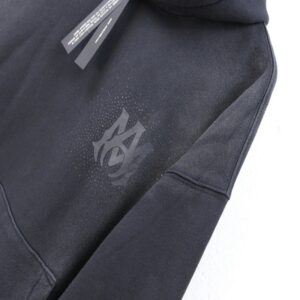 amiri rhinestone logo hoodie multicolor