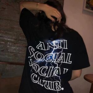 assc lightning print tee black