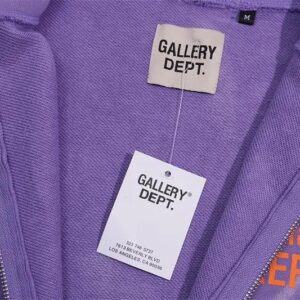 gallery dept water wash zip hoodie multi color