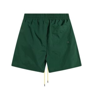 rhude embroidered elastic shorts multicolor